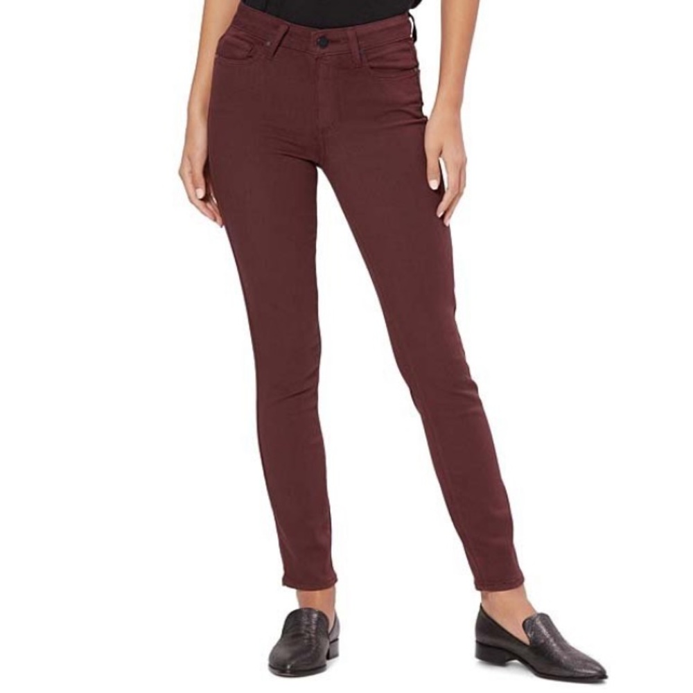 Paige Denim Burgundy Skinny Jeans Women Size 24 or 00